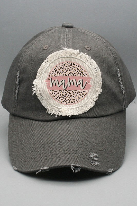 Sombrero con parche de círculo de mamá neutro para el día de la madre