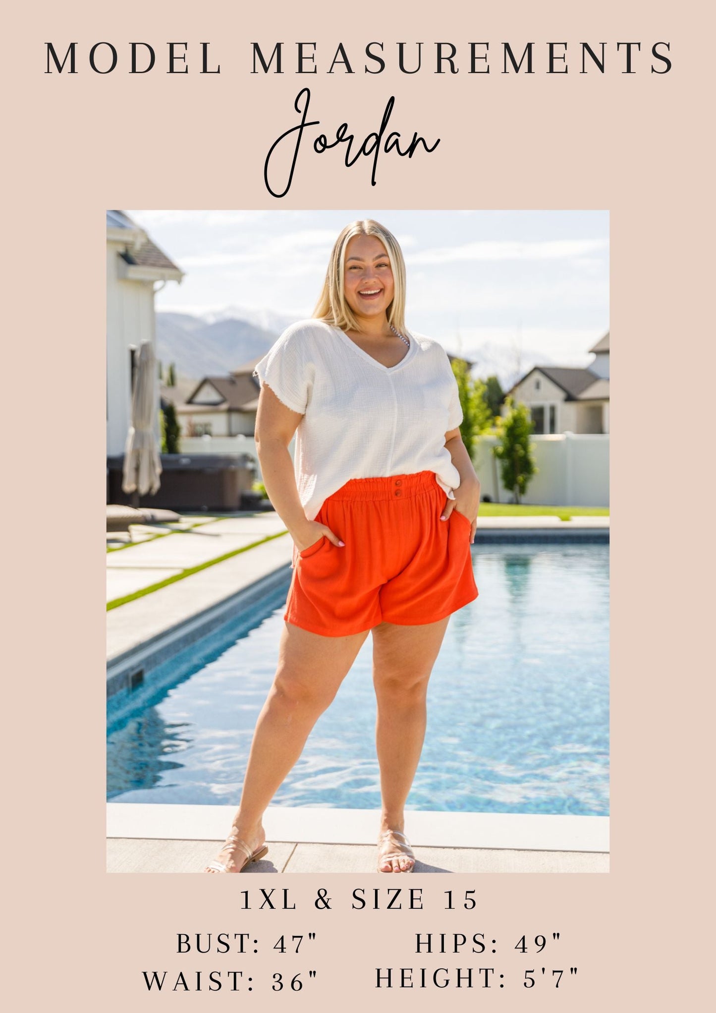 Shorts de lino de talle alto de A Little Lazy