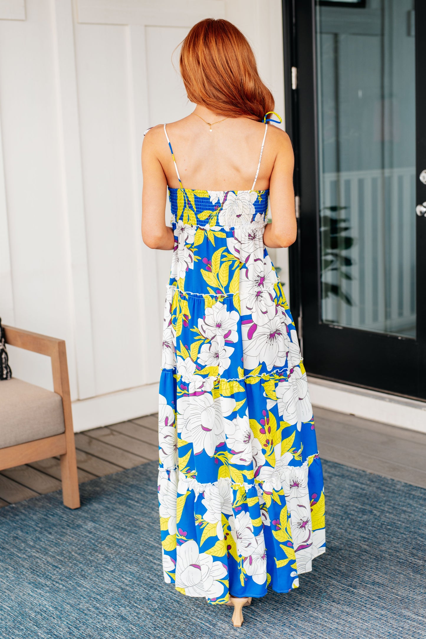 Vestido escalonado de vacaciones permanentes