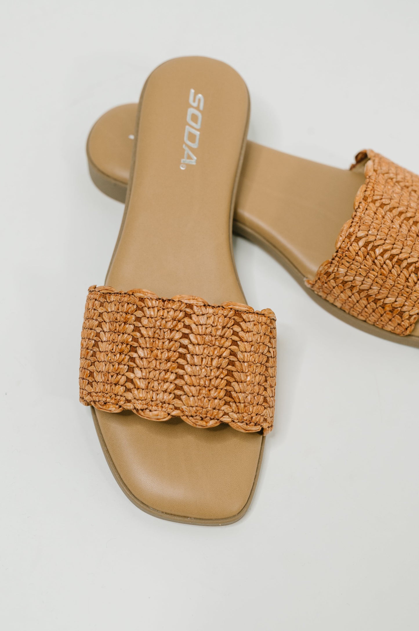 Screen Woven Square Toe Sandal
