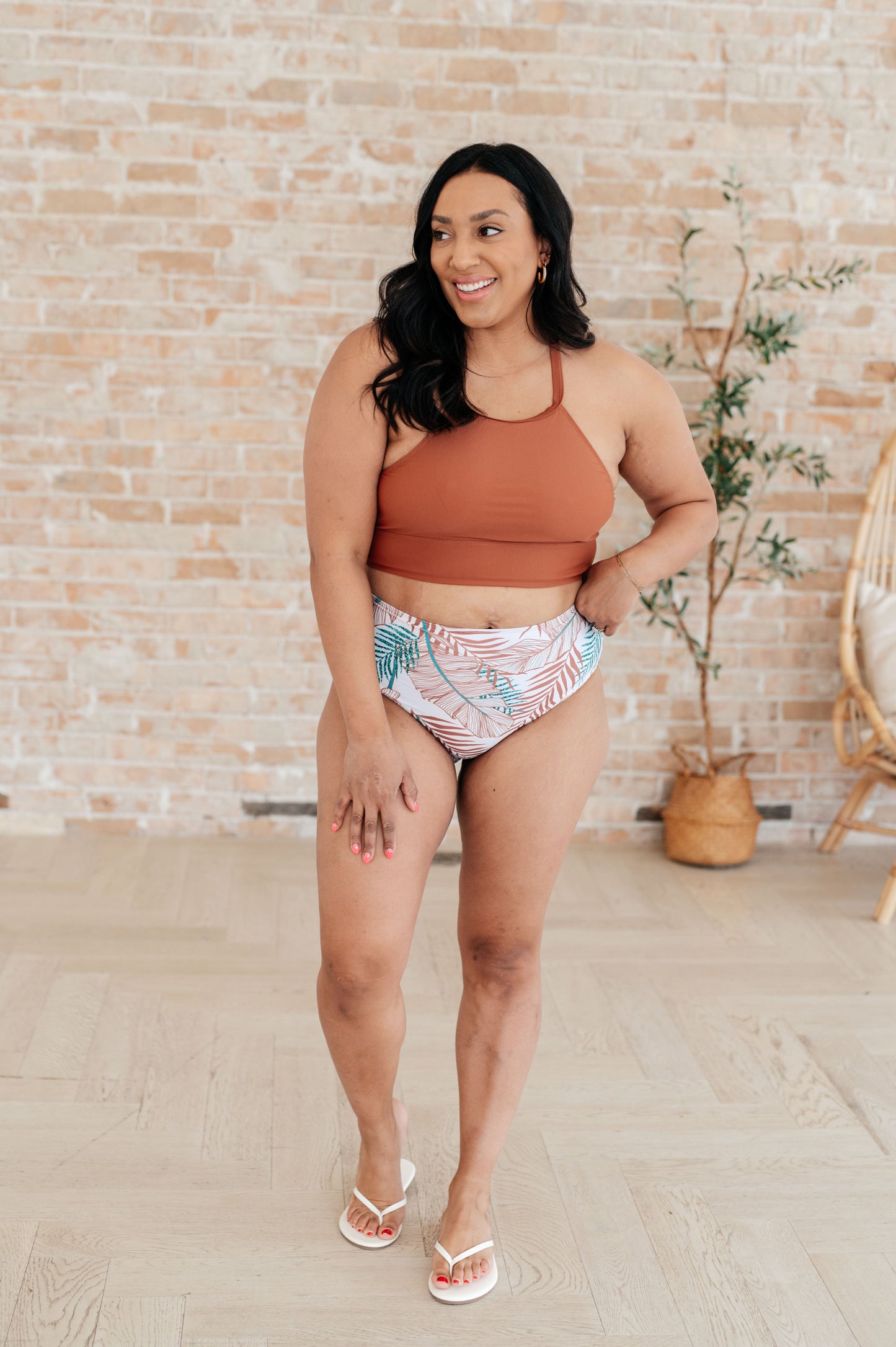 Top de baño con cuello halter Bora Bora