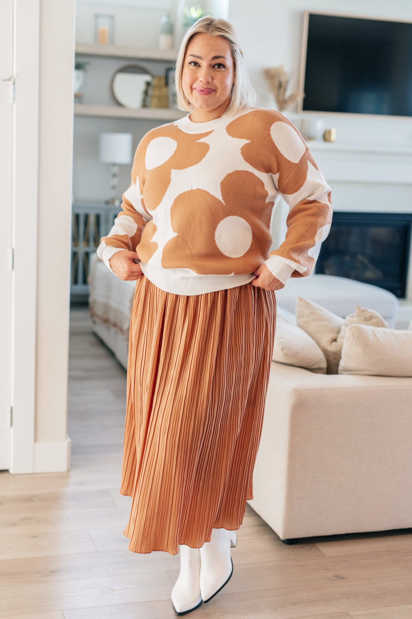 Bigger is Better Mod Floral Sweater - Dahlia Boutique