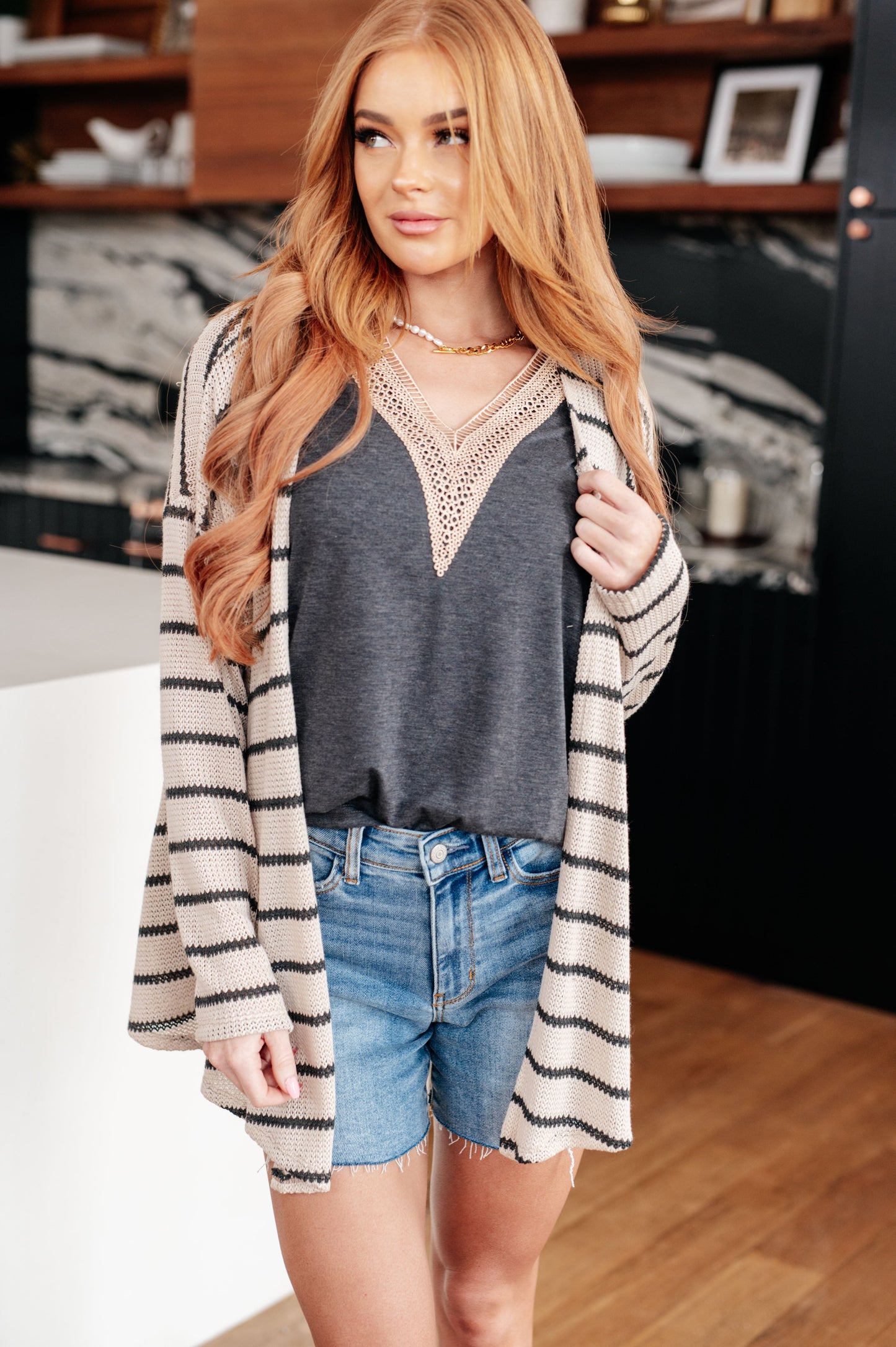 Weekend Adventure Striped Longline Cardigan - Dahlia Boutique