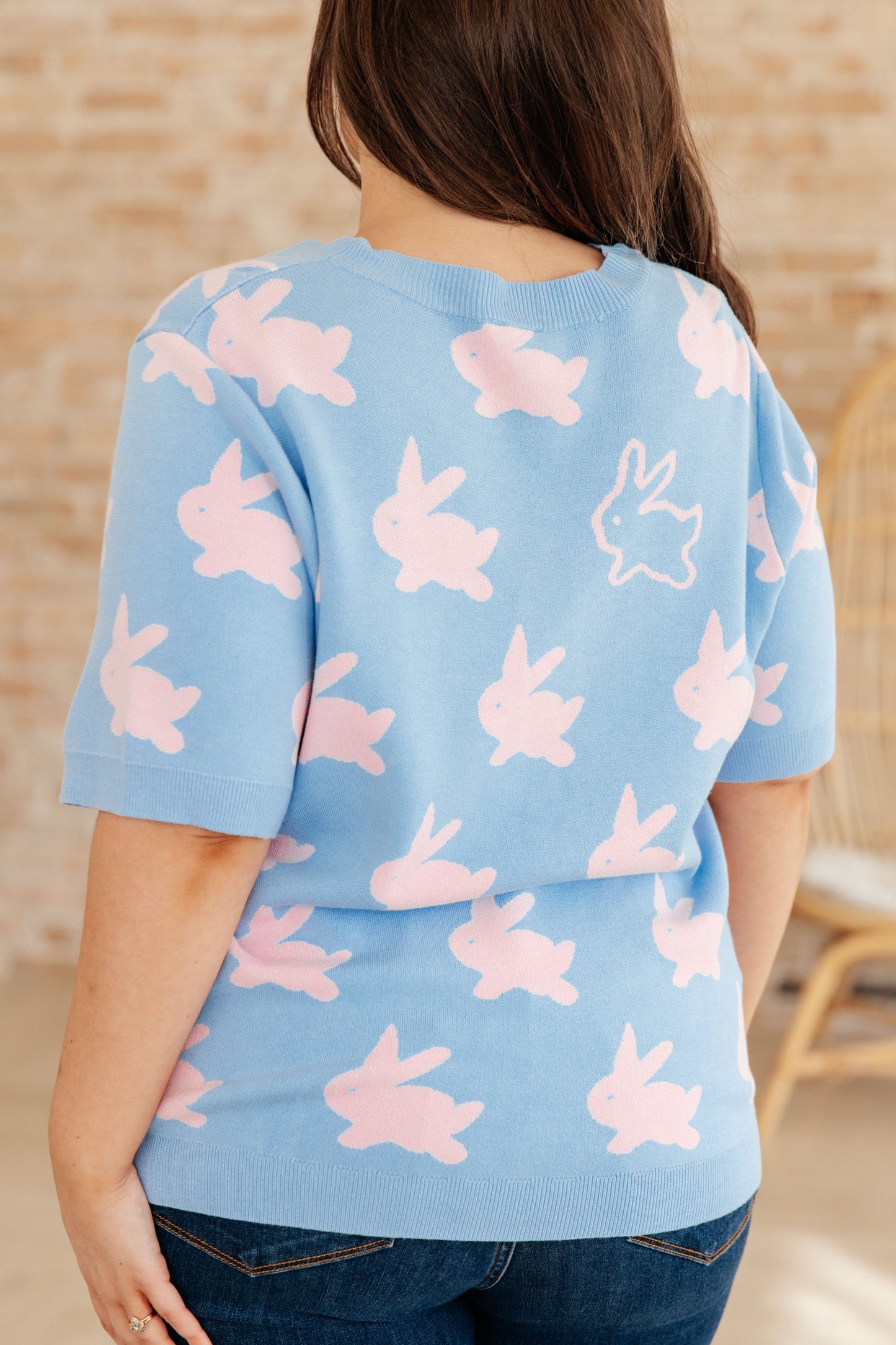 Miss Cottontail Half Sleeve Sweater - Dahlia Boutique