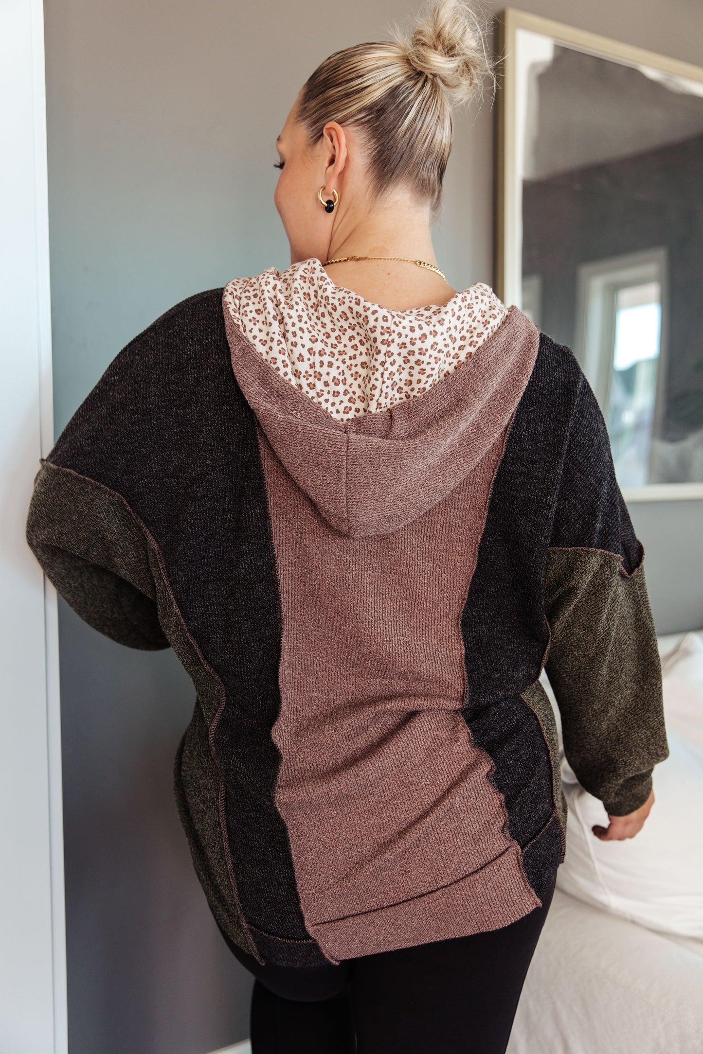 Mixed Emotions Color Block Hoodie - Dahlia Boutique