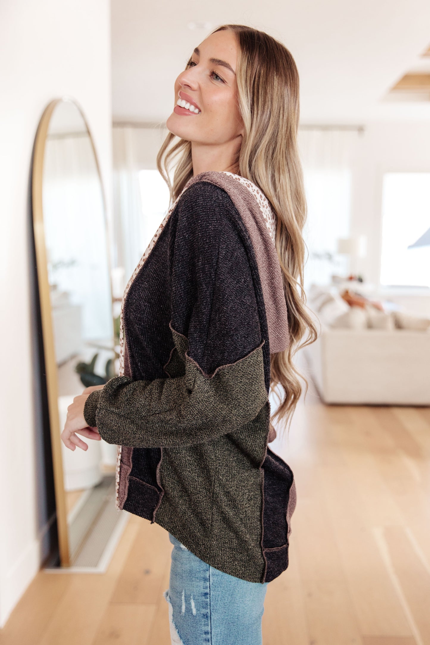 Mixed Emotions Color Block Hoodie - Dahlia Boutique