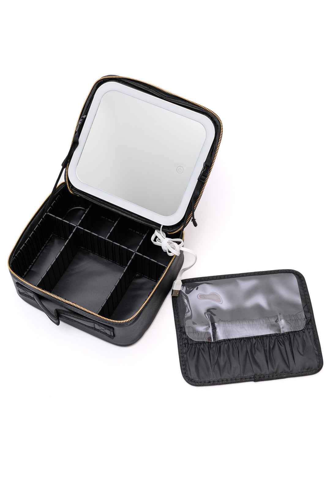 She's All That Estuche de maquillaje LED en blanco