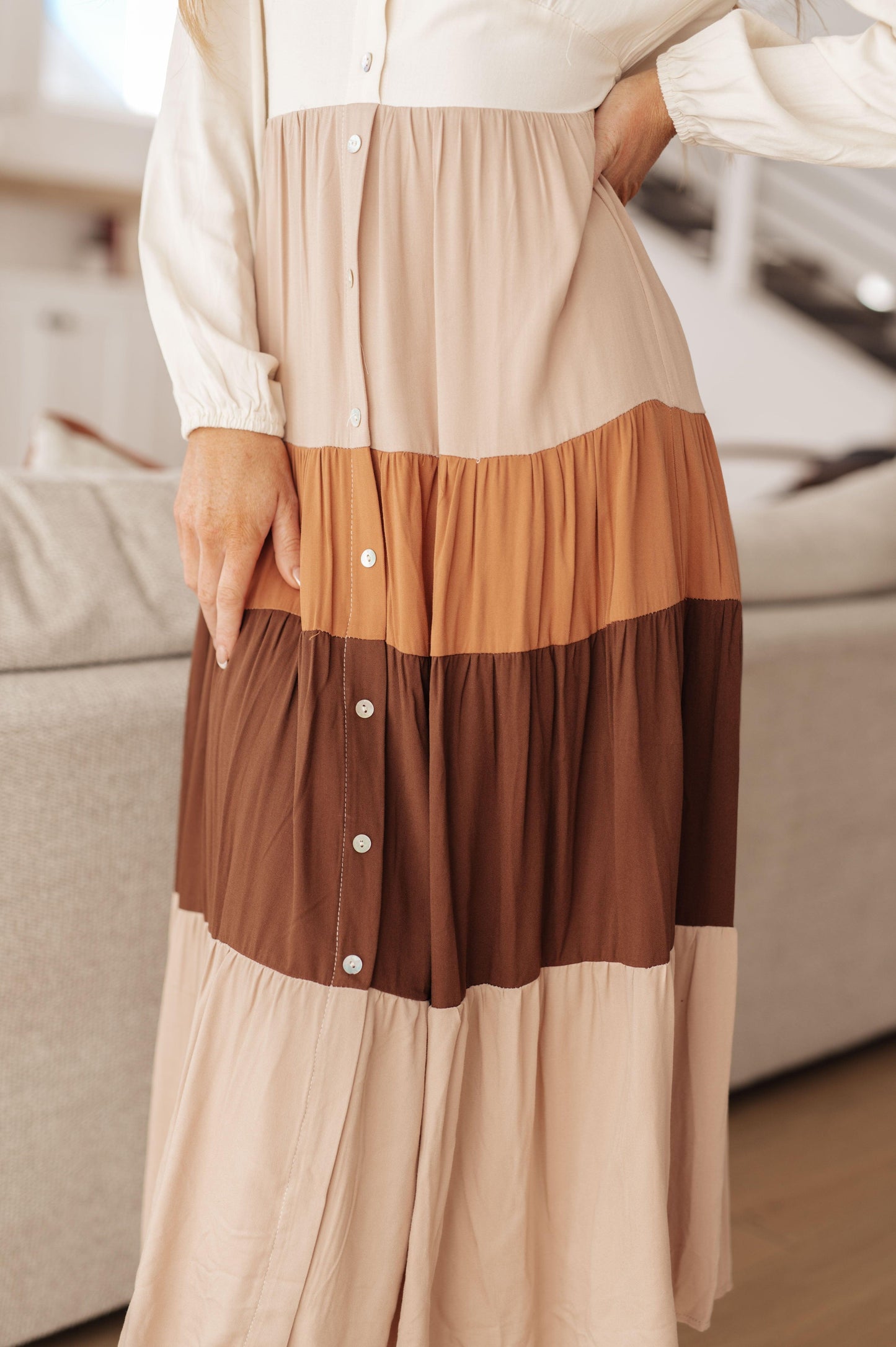Spice of Life Color Block Midi Dress - Dahlia Boutique