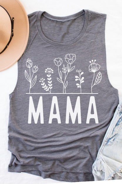 Camiseta sin mangas con diseño floral para el día de la madre
