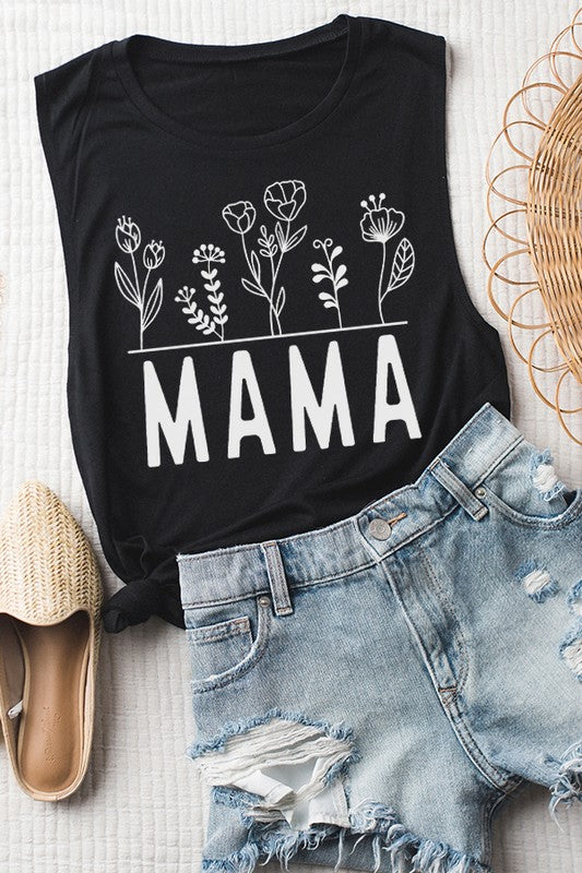 Camiseta sin mangas con diseño floral para el día de la madre