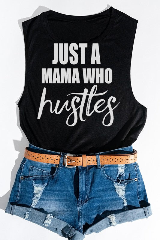 Sólo una mamá que apresura la camiseta sin mangas muscular