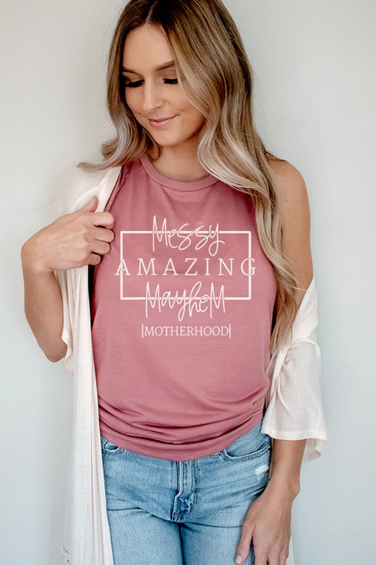 Messy Amazing Mayhem Muscle Tank Top