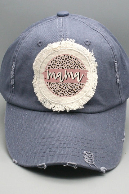Sombrero con parche de círculo de mamá neutro para el día de la madre