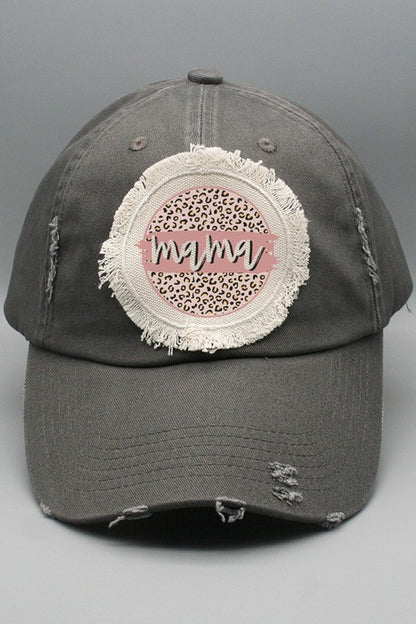 Sombrero con parche de círculo de mamá neutro para el día de la madre