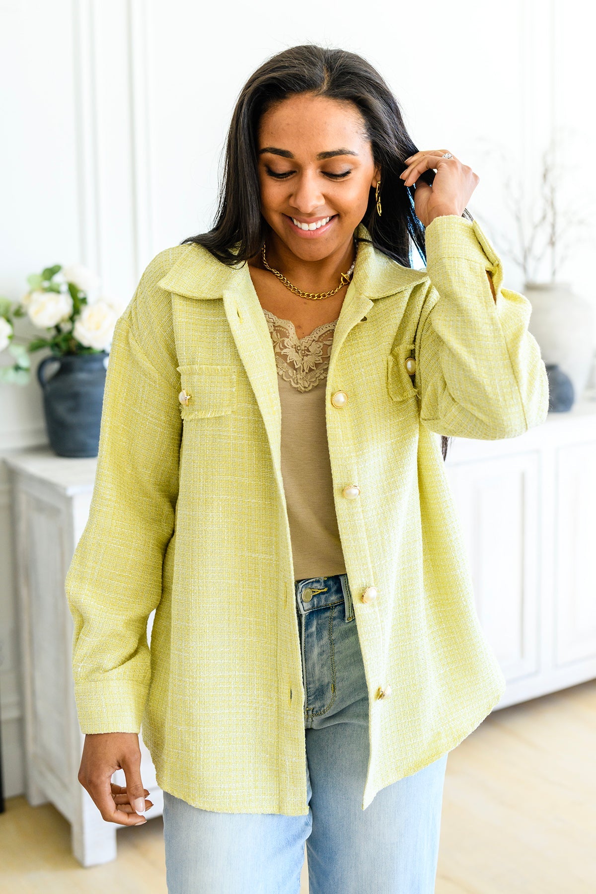 Chaqueta Daydreams en amarillo