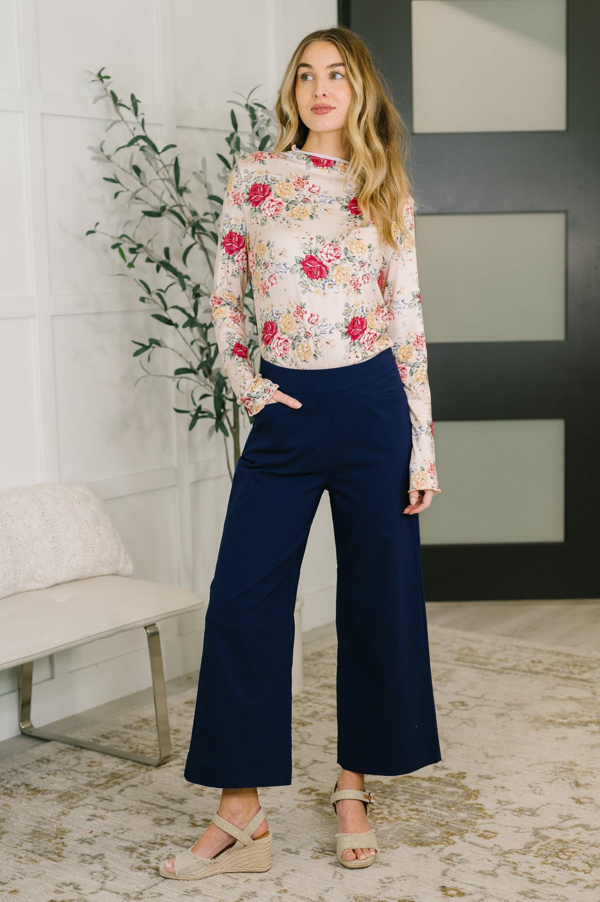 Direction to Perfection High Neck Long Sleeve Top