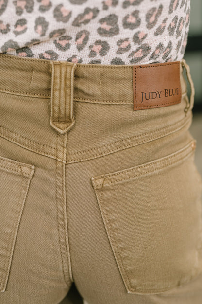 Nancy High Waist Wide Leg Ankle Jean with Vintage Front Yoke