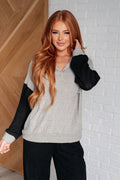 Pull Up Your Sleeves Color Block Hoodie -9/30/2025 NEW