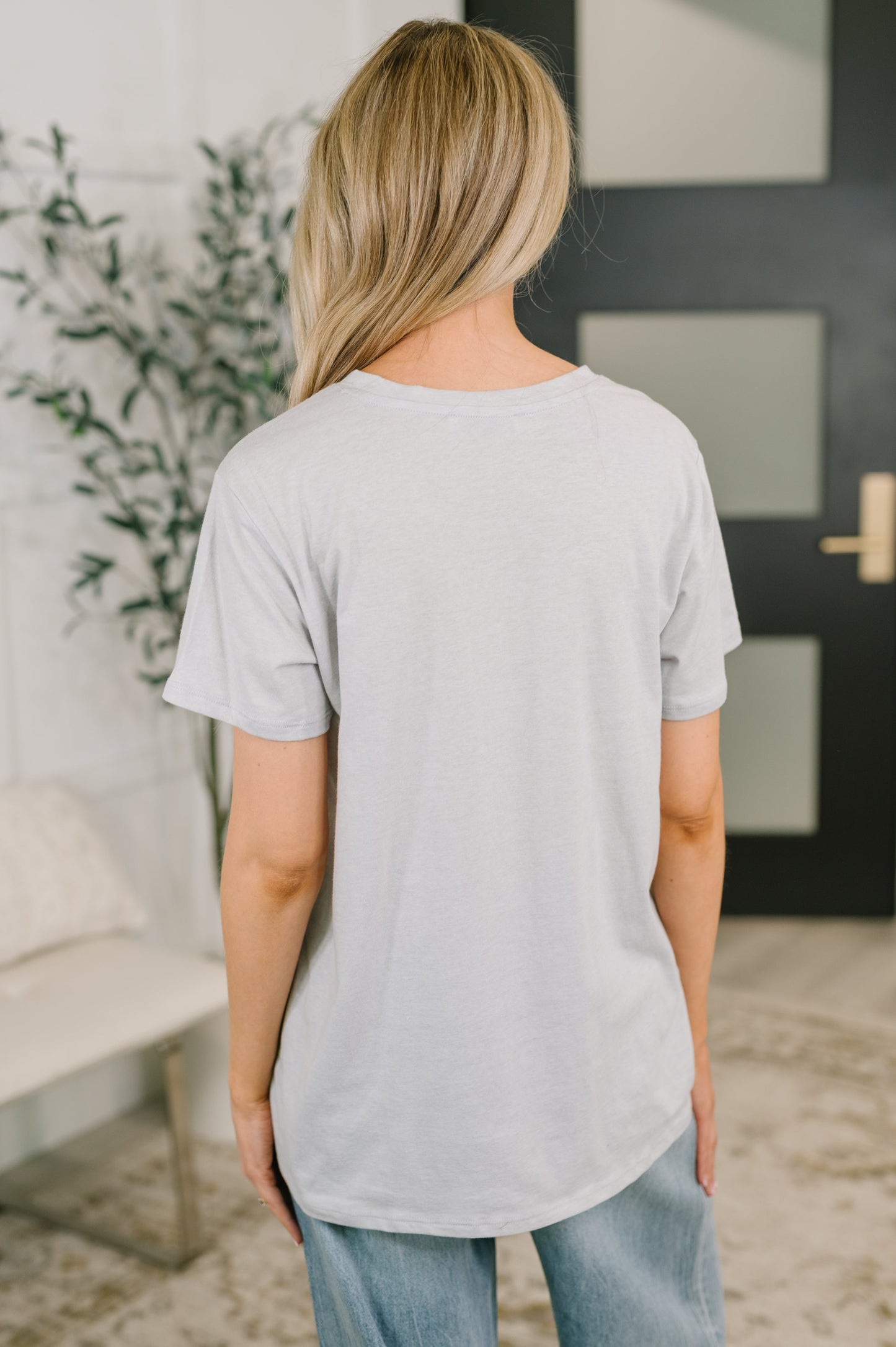 Rest Assured Basic Relaxed Tee in Heather Grey