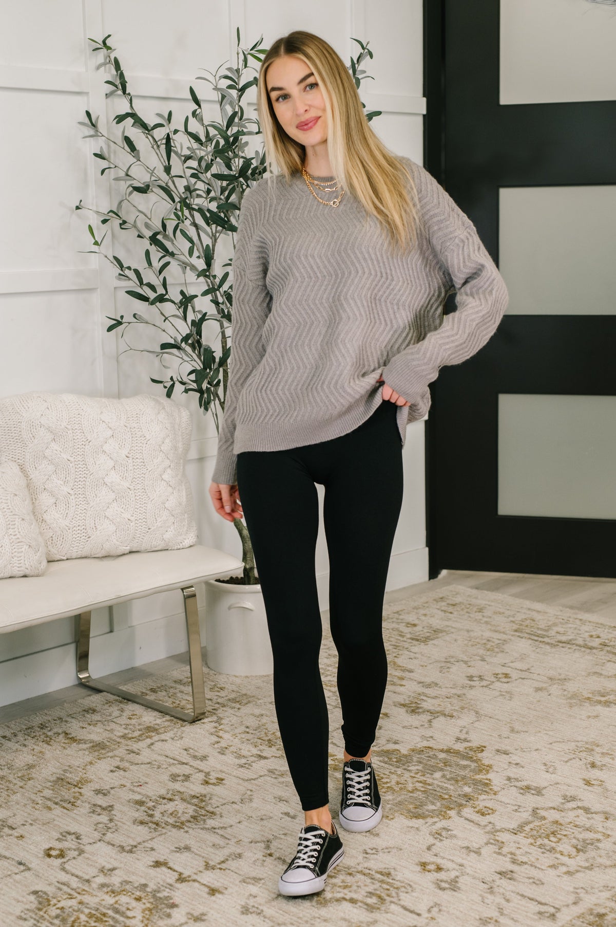 Rush of Joy Textured Long Sleeve Top