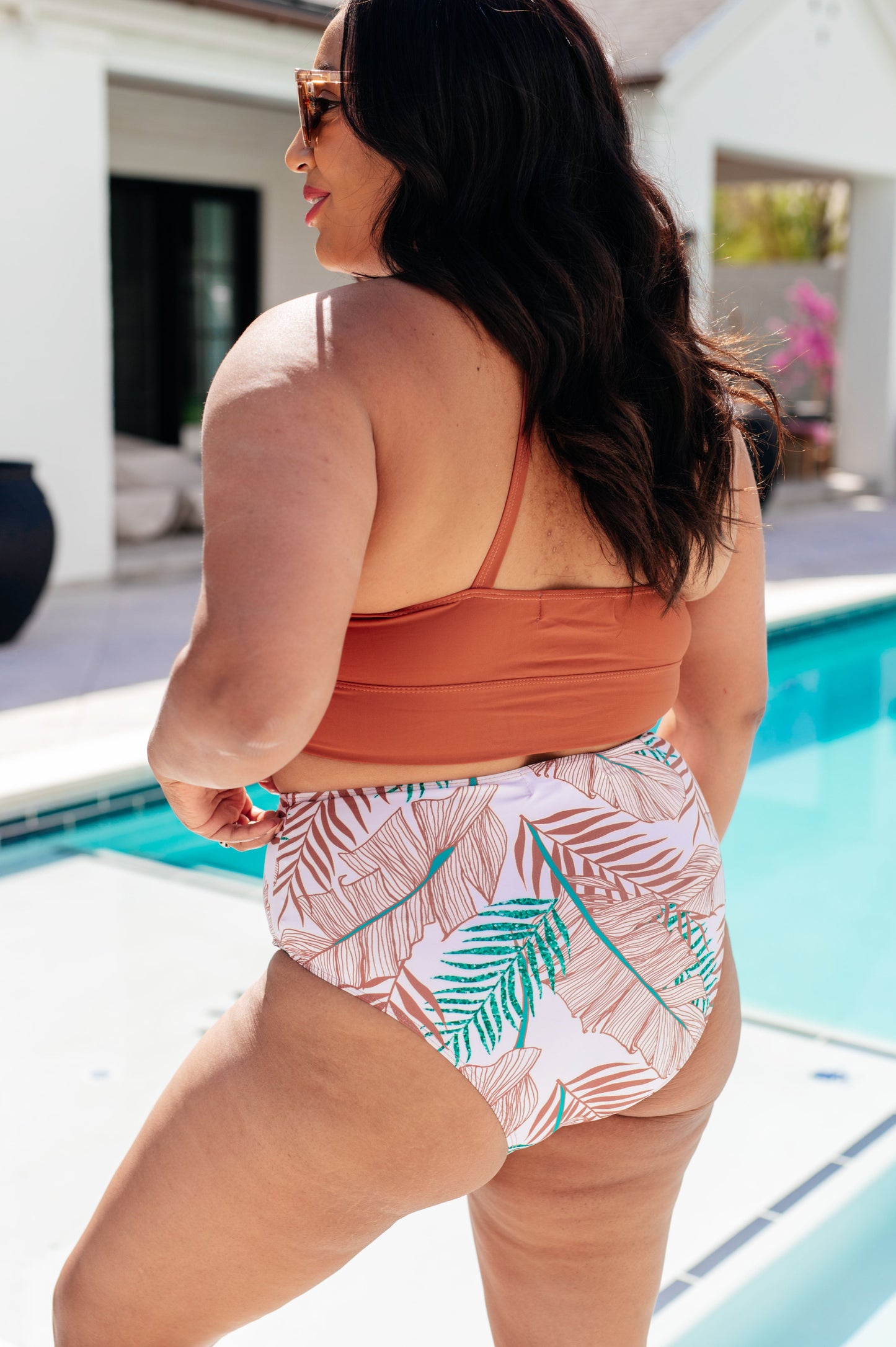 Braguitas de baño con estampado tropical Tahiti