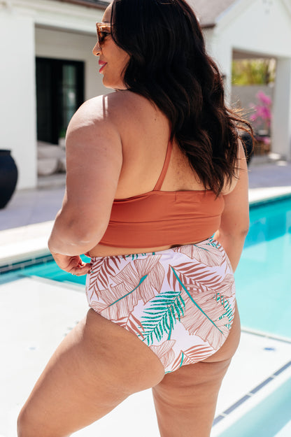 Braguitas de baño con estampado tropical Tahiti