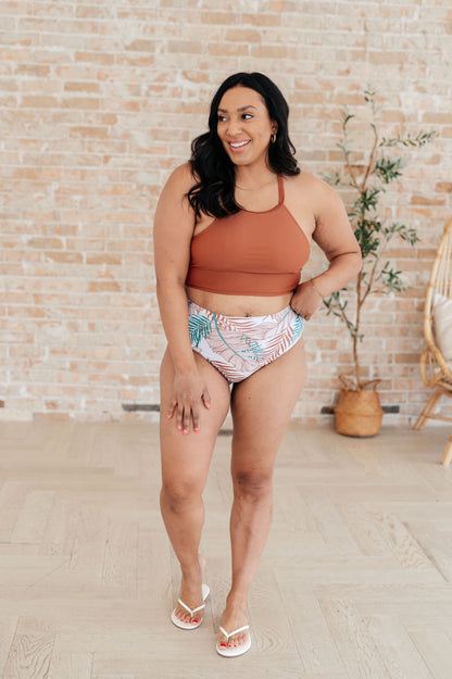 Braguitas de baño con estampado tropical Tahiti