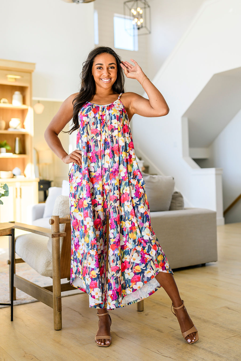 PREORDER: Relaxed Fit Jumpsuit in Assorted Prints - Dahlia Boutique