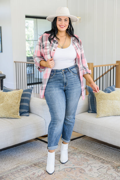 Corey Hi Rise Bleach Splash Boyfriend Jeans - Dahlia Boutique