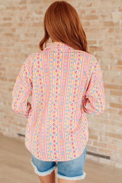 Imagine When Corduroy Button Down - Dahlia Boutique