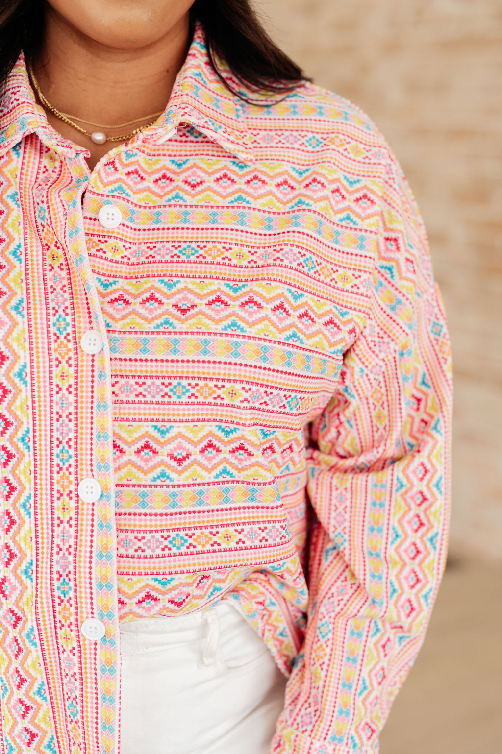 Imagine When Corduroy Button Down - Dahlia Boutique