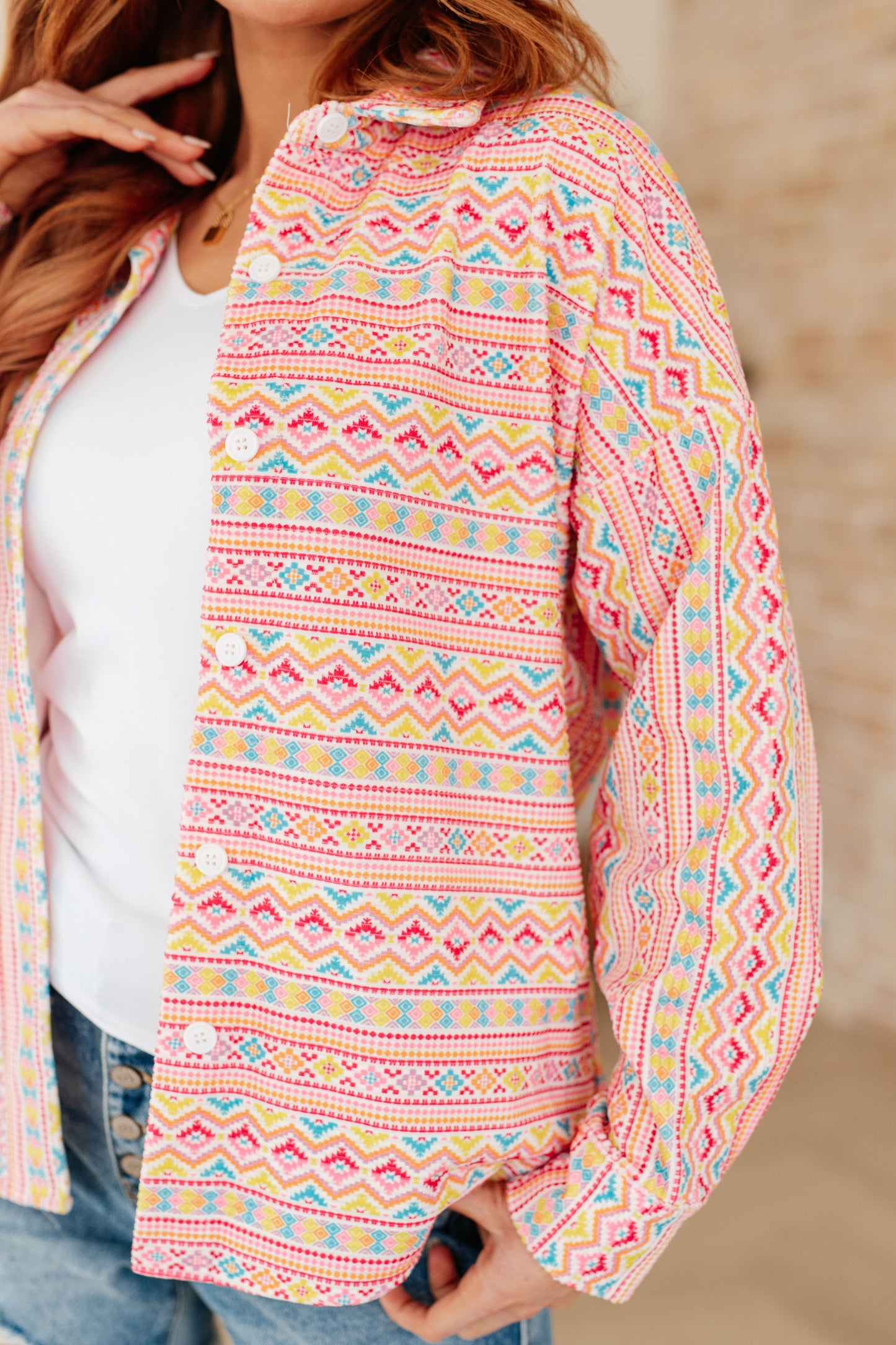 Imagine When Corduroy Button Down - Dahlia Boutique