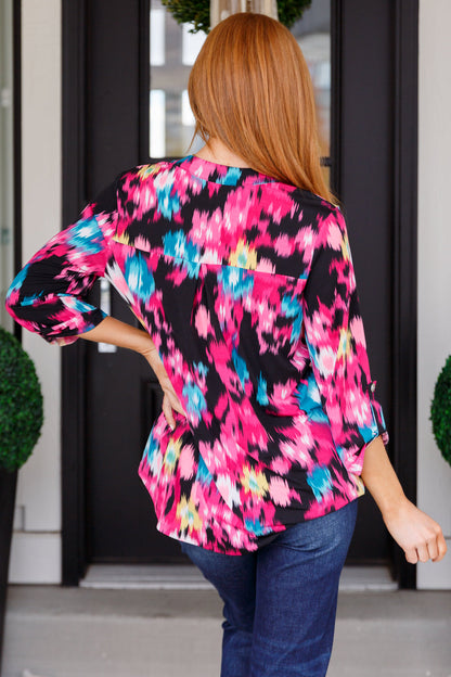 Little Lovely Blouse in Painted Floral - Dahlia Boutique