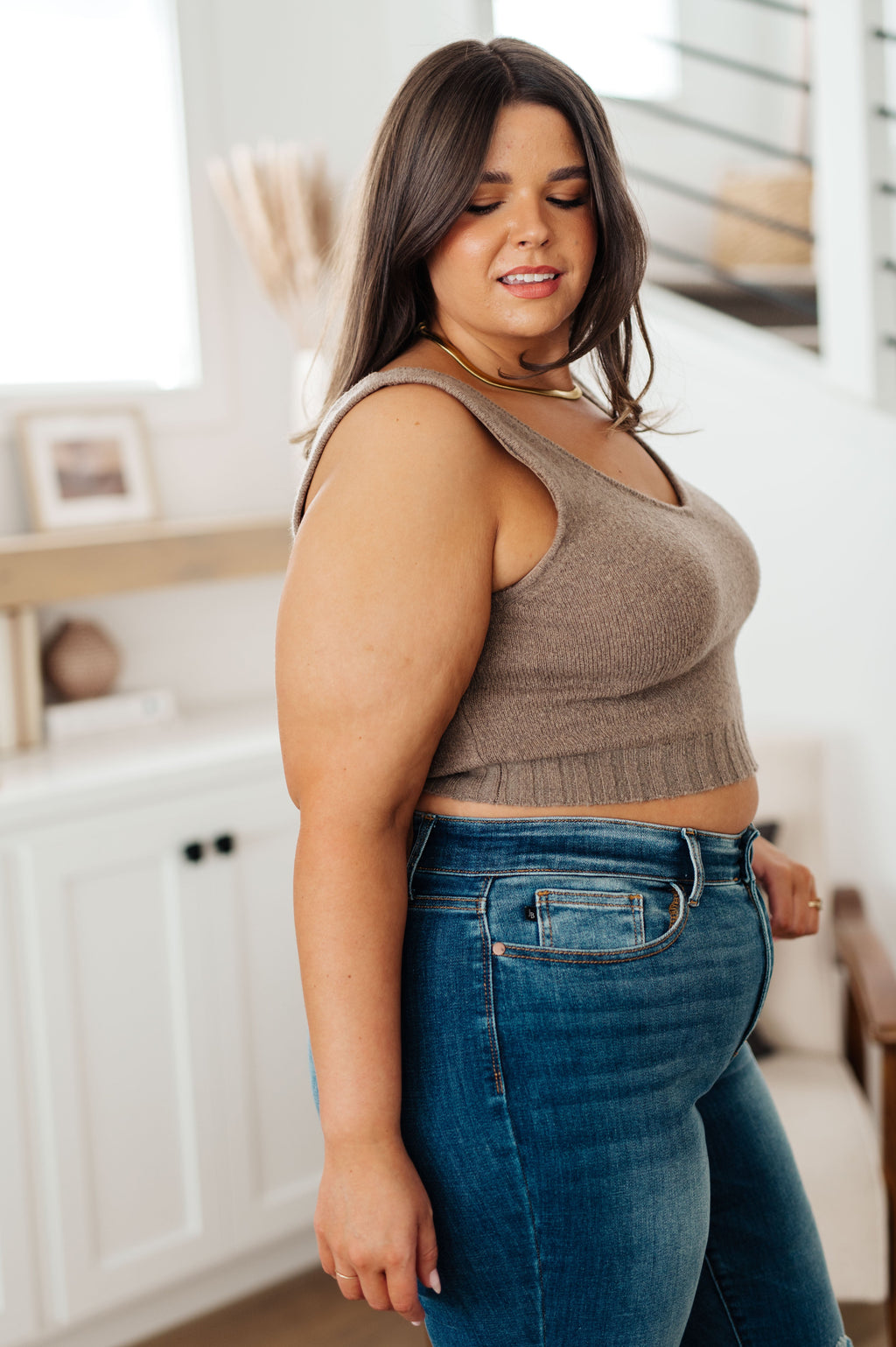 Perfectly Resolved Sweater Tank - Dahlia Boutique