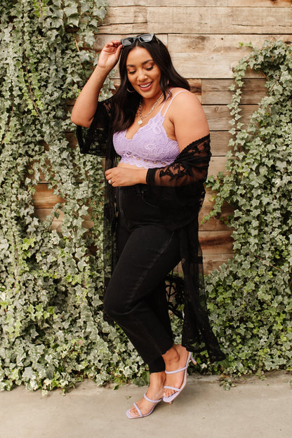 So This is Love Bralette en lavanda