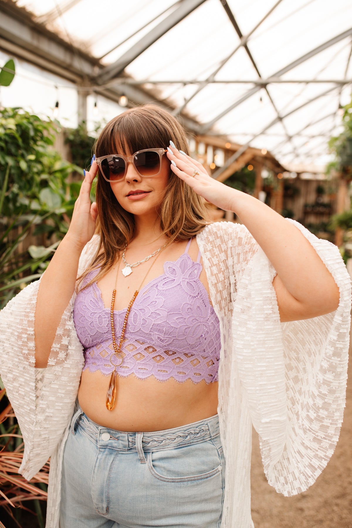 So This is Love Bralette en lavanda