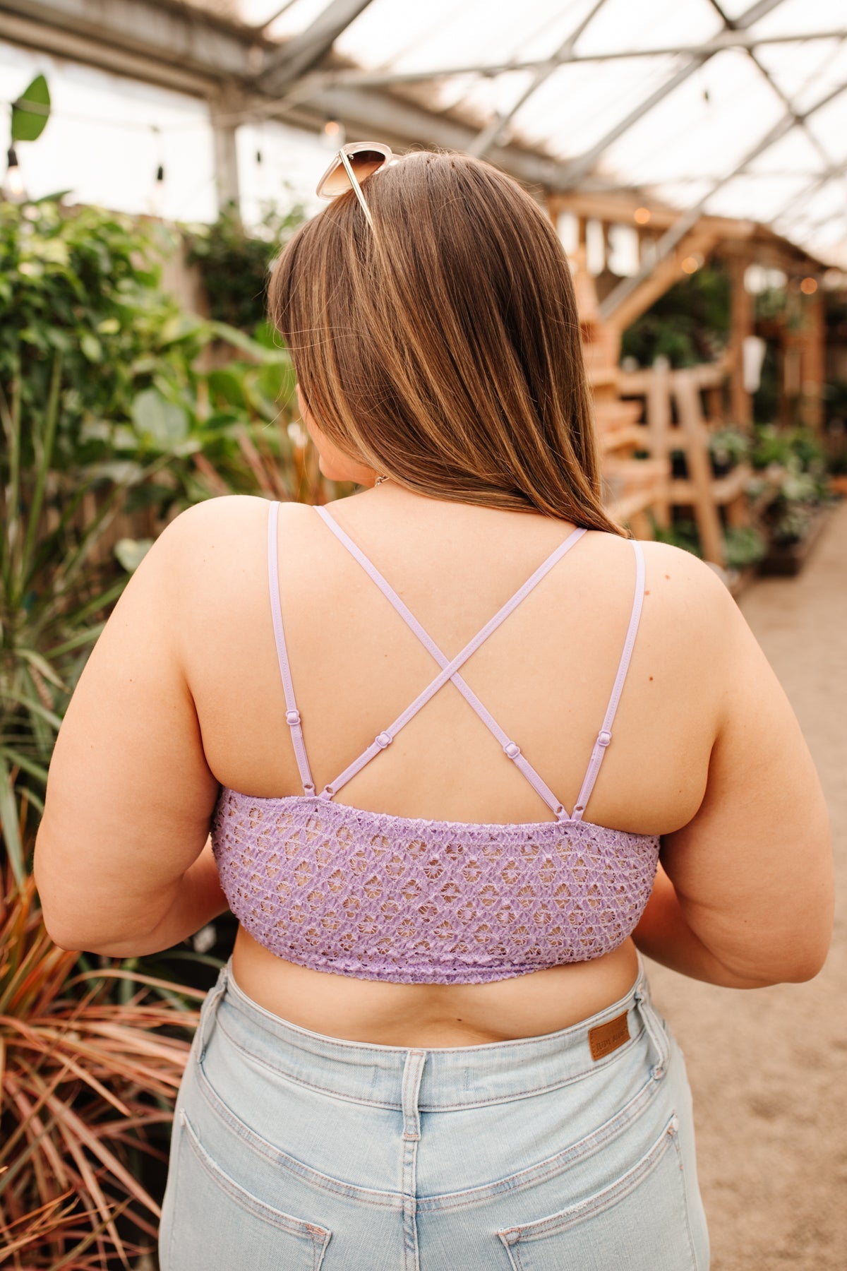 So This is Love Bralette en lavanda
